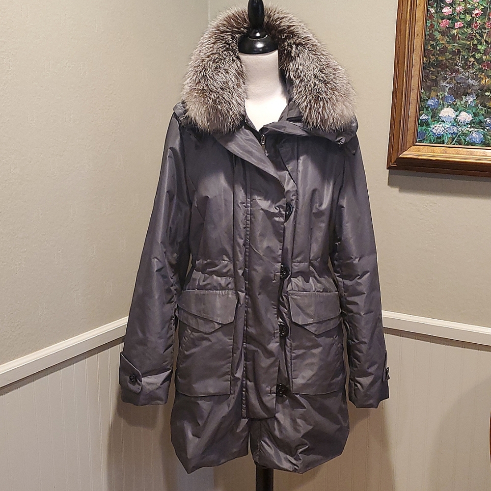 FOX FUR Blue Duck 2 in 1 parka With rabbit lining